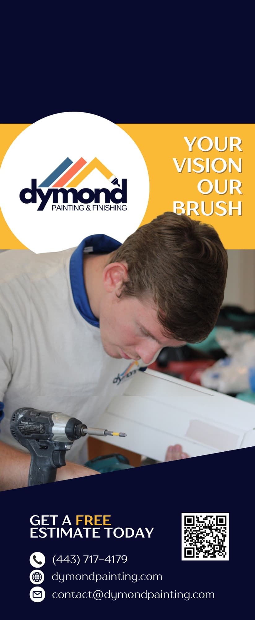 Dymond Painting & Drywall door hanger